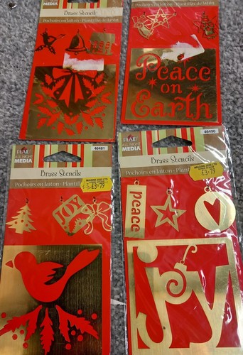 Brass stencils christmas - brass,