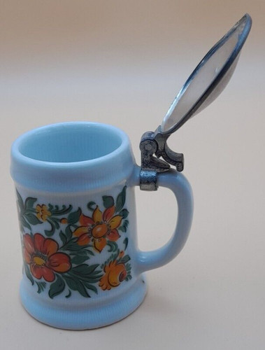 Lidded tankard pewter - tankard,