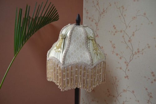 Lampshade scallop dome beige