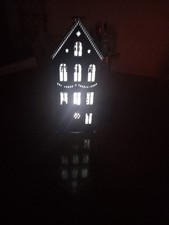 Tin Light Up House Biscuit Tin