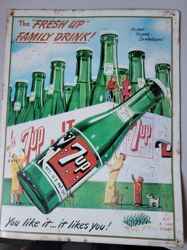 Metal sign retro - up,