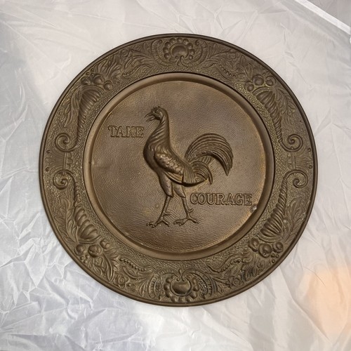 Vintage courage brewing brass - courage,