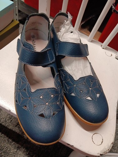 Damart blue leather - damart,