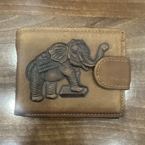 Men brown leather bifold - men's,