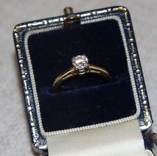 Georgous Sparkly  Leo Cut Diamond Ring .35 Carat.  18Ct Yellow and white Gold 