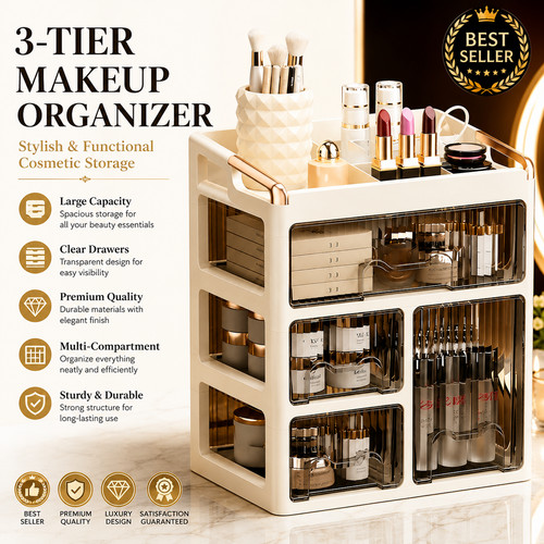Large capacity beauty box make - beauty,