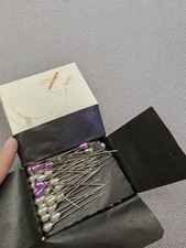 Vintage Pearl Head Hat Pins 2"