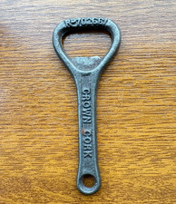 Vintage Cast Iron Bottle Opener – Crown Cork & Seal Co. RD702661 – 1923 Design