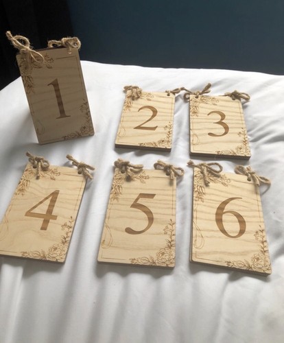 Wedding table numbers - wedding,