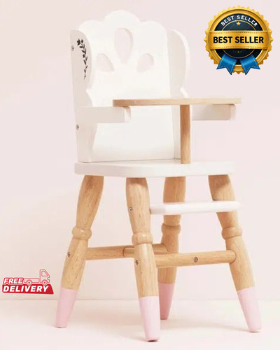 Dolls wooden high - chair, famous