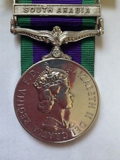 QE 11R Campaign Service Medal (CSM). South Arabia to: 1942509 SAC. D.Wills. RAF.