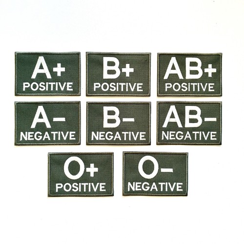 Embroidered blood group - embroidered,