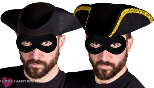 Highwayman fancy dress tricorn - fancy,