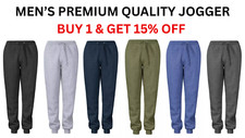 Mens Fleece Cuffed Joggers