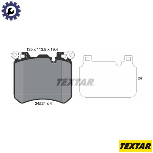 Brake pad set disc - set,