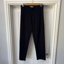 Marks & Spencer Trousers Women's UK 12 Regular Blue Navy Lounge Stretch Pants