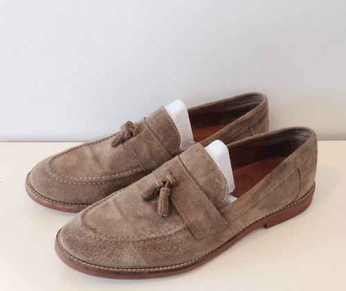 Next suede loafers - brown, uk