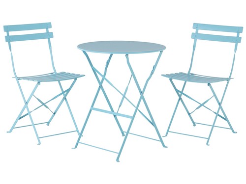Bistro set metal turquoise - set,