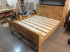 RECLAIMED ROUGH SAWN, SINGLE, DOUBLE & KING-SIZE PANEL BEDS, RUSTIC- HANDMADE