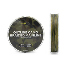Avid Outline Camo Braided Mainline 30lb - 300 or 600m - Carp Coarse Fishing