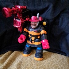 Fisher Price - Rescue Heroes Billy Blazes Fireman Figure Backpack   1997