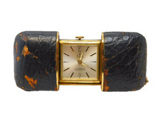 Gold Plated & Leather Stowa Ladies Propelling Case Fob Watch Vintage c1950