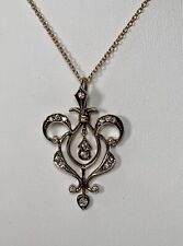 Antique Diamond Necklace / Pendant, Belle Epoque Period, Silver & Gold
