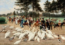 JEAN RICHARD GOUBIE L’APRÈS-MIDI DU DIMANCHE AU JARDIN D’ACCLIMATION Canvas