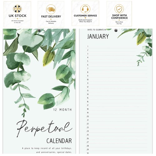 Perpetual celebration calendar - perpetual,