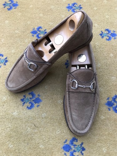 Gucci loafers shoes suede - gucci,