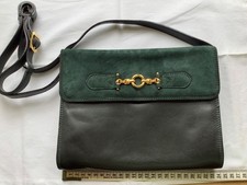 BALLY Hand Bag Green Leather &