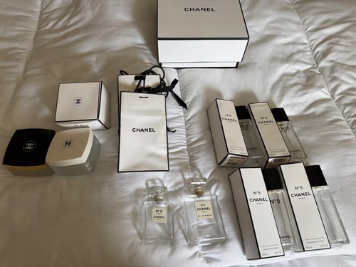 Chanel empty bottles boxes - empty,