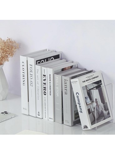 Clear acrylic bookends pack - acrylic,