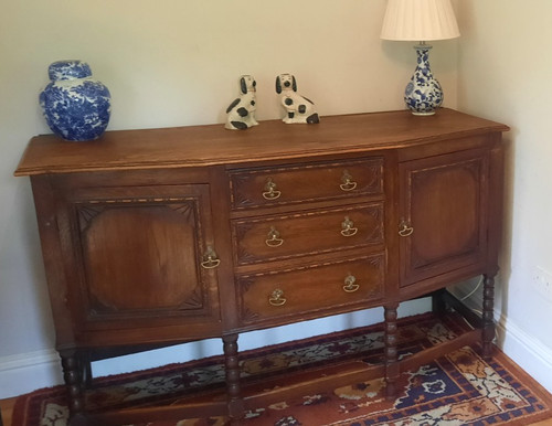 Vintage oak art deco three - oak,