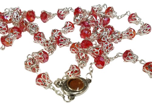 Unique red rose shaped crystal - rose,