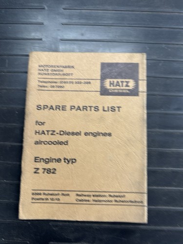 Genuine hatz e782 diesel - hatz,