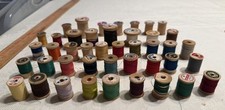 35 Antique Thread W/ Wood