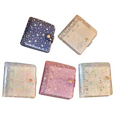 Mini Sequin Photo Album 1/2/3Inch Photos Transparent Binder Holder