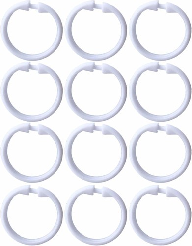 12x white plastic shower - white,