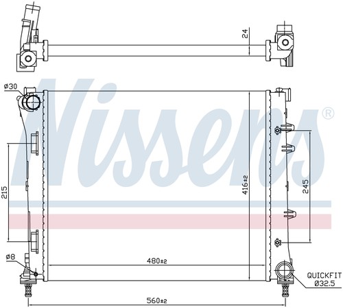 Ford radiator 9 - radiator, (0.9/1.4