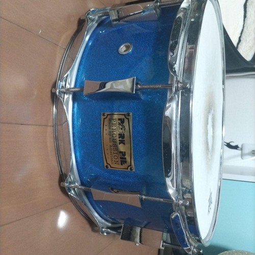 Pork pie blue snare drum - pie,