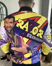 WWE Chalkine Razor Ramon XXL Jacket Legend Rare Bomber