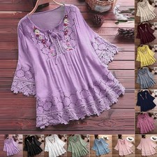 Boho Women's Summer Lace-up T