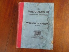 Standard Vanguard Series III Ensign Sportsman Original Workshop Manual 1960