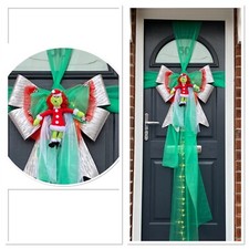 Christmas Grinch Door  Bow