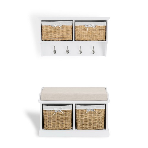 Hallway storage bench - hallway,