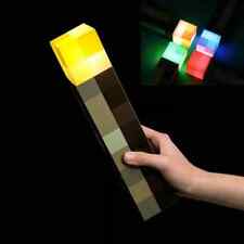 Minecraft Game Torch Lamp Led Night Light Home Decors USB Rechargeable Kids Gift