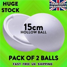 Polystyrene Balls in 2 HOLLOW