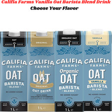 Califia Farms Vanilla Oat Barista Blend Drink Calcium,Vitamin Dairy Lactose Free