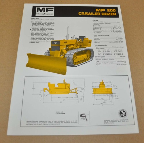 Massey ferguson 200 - massey, crawler